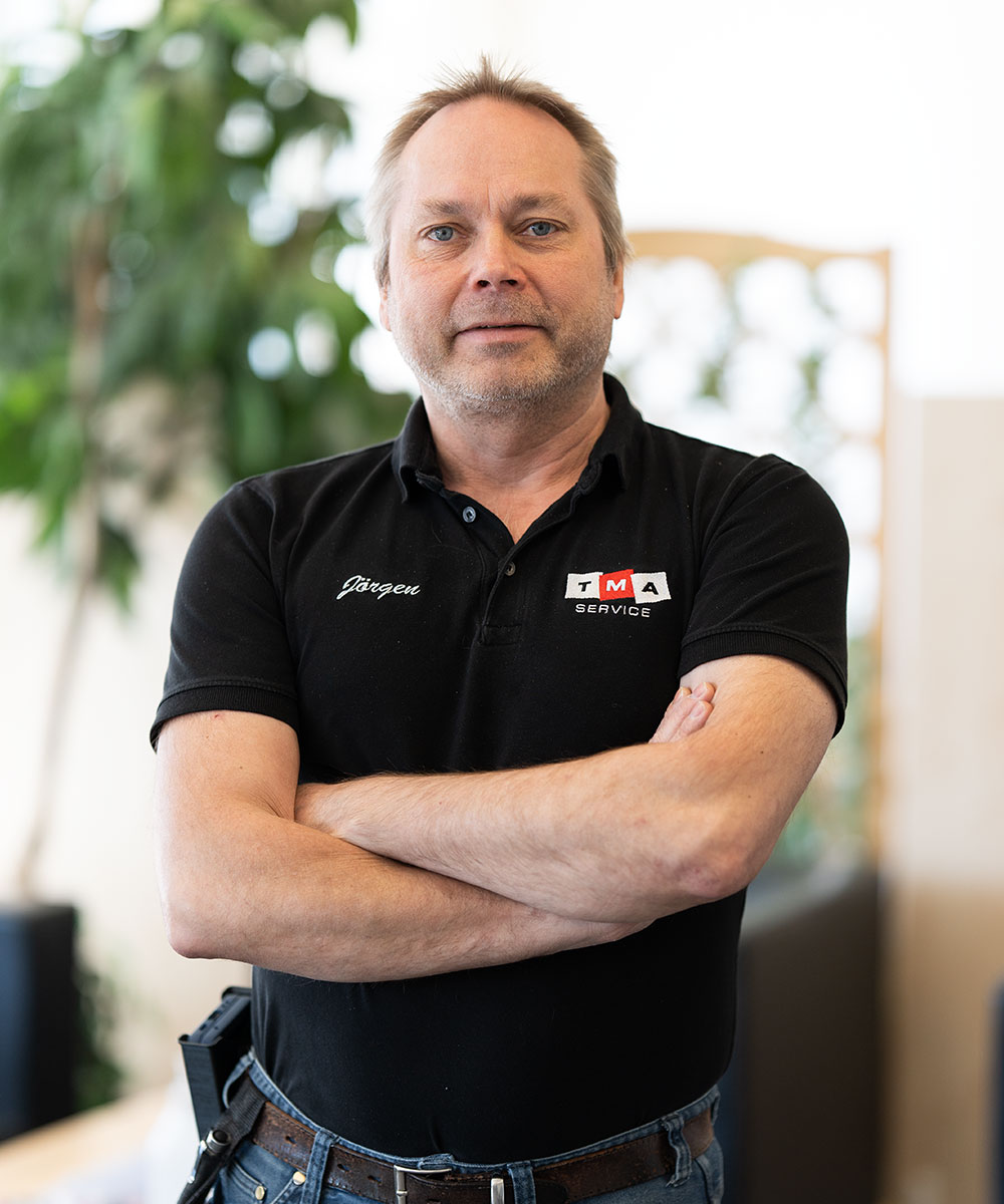 Medarbetare på TMA Service i Anderstorp