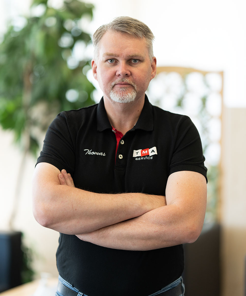 Medarbetare på TMA Service i Anderstorp